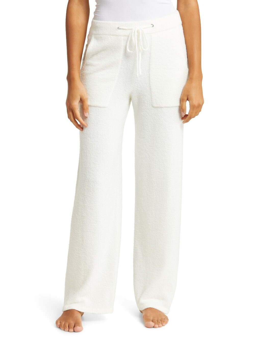 NWT! Barefoot Dreams Cozy Chic Lite High Waist Lounge Pants in Pearl Size XL